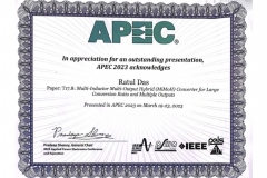2023-APEC - Ratul Outstanding Presentation Award