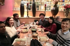 201712_group_dinner - Ratul, Molly (Casey's wife), Casey, Gabsu, Aerang (Gabsu's wife), Hanh-Phuc