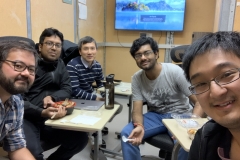 20191219 - First full group meeting in our lab - Casey, Ratul, Hanh-Phuc, Tirtho, Roger.