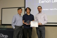 Eamon awarded the 2025 Best Undergraduate Student Research Award of the UCSD ECE!
